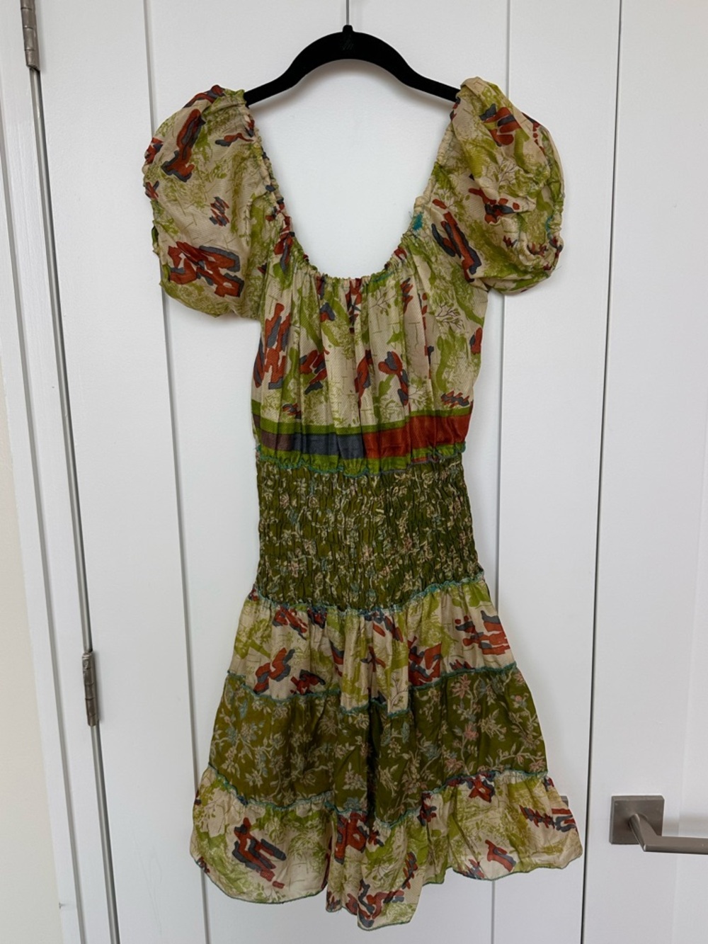 Artisanal A-line dress